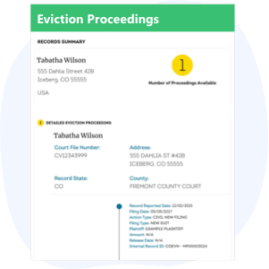 Eviction Proceeding History